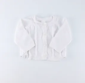 OLD NAVY WHITE CARDIGAN 3-6M PRE-LOVED