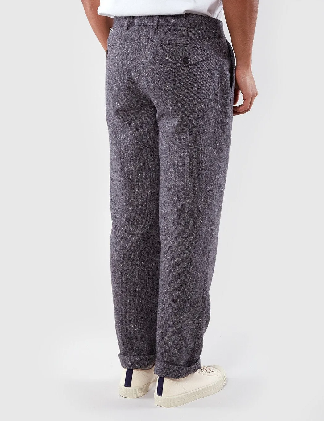 Oliver Spencer Pleat Halton Trousers - Grey