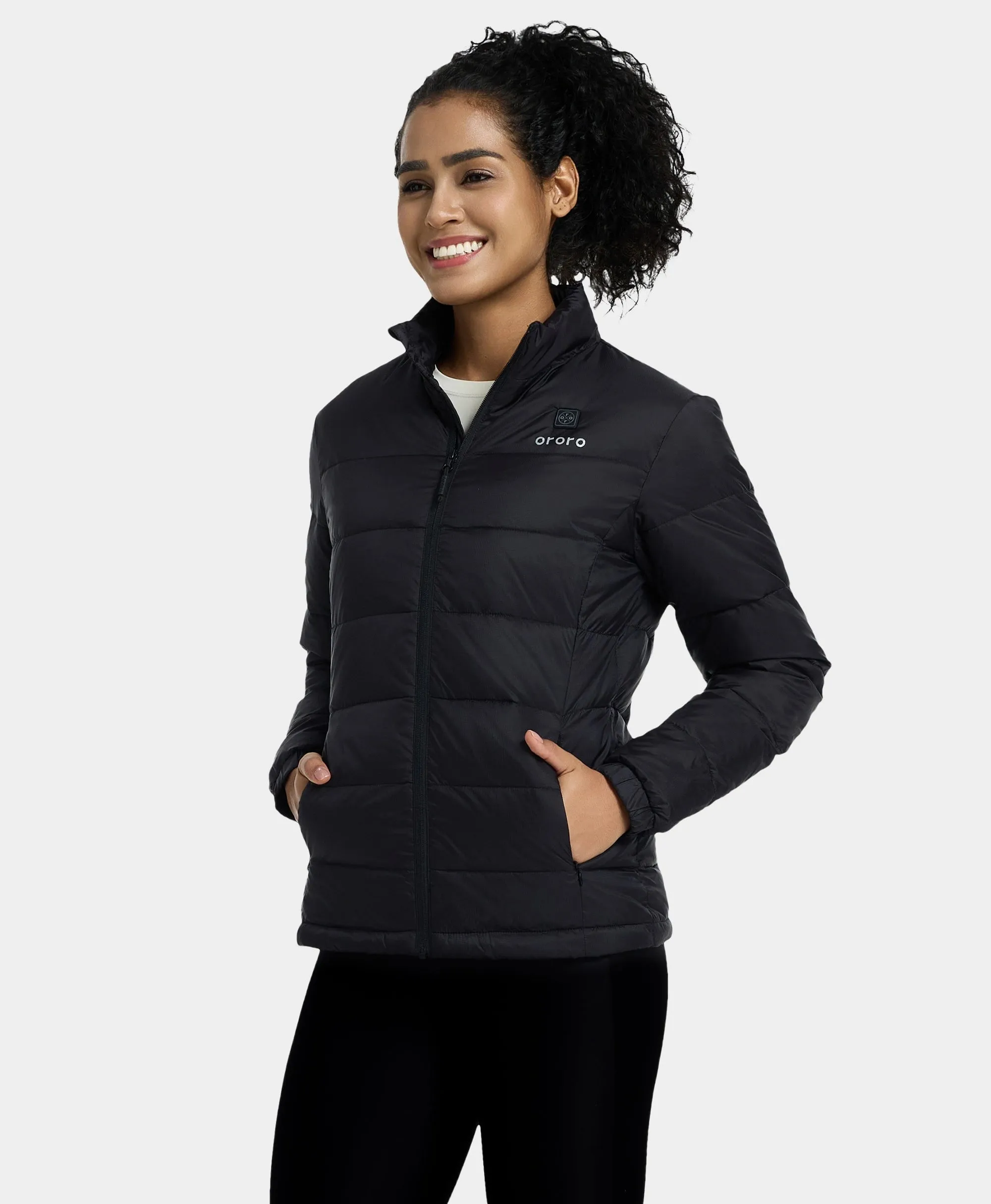 (Open-box) Women's Heated Puffer Jacket  (Battery Set Not Included)