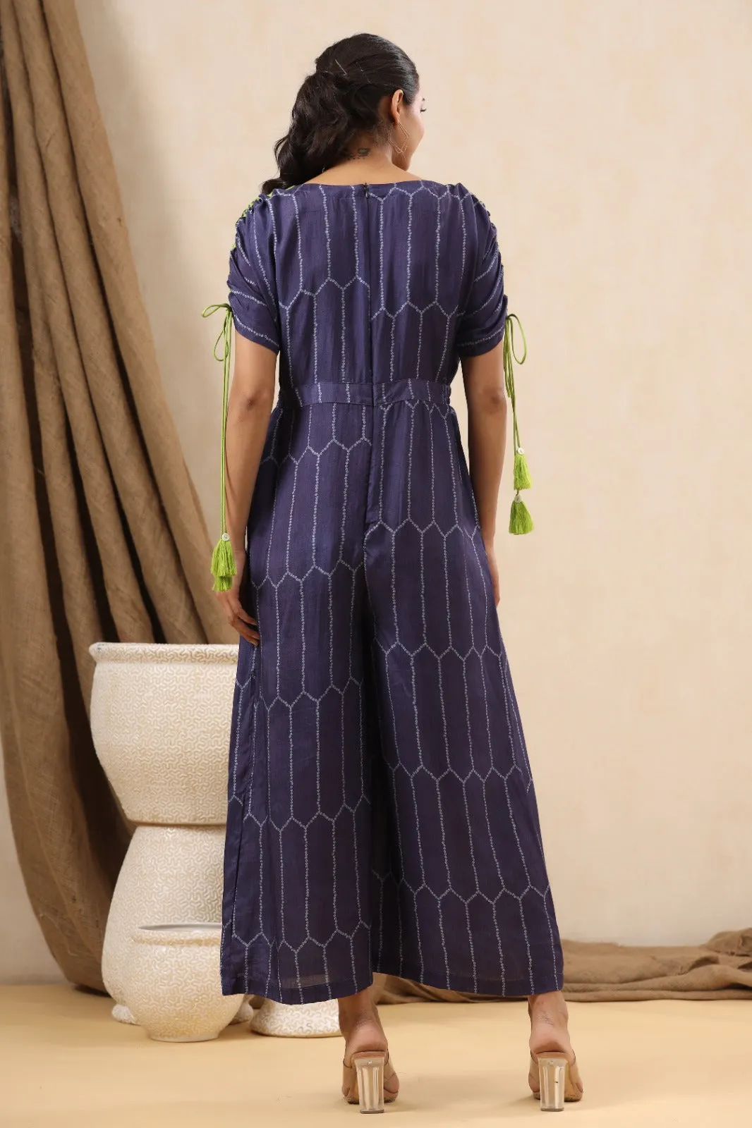 Orlando Indigo Cotton Jumpsuit