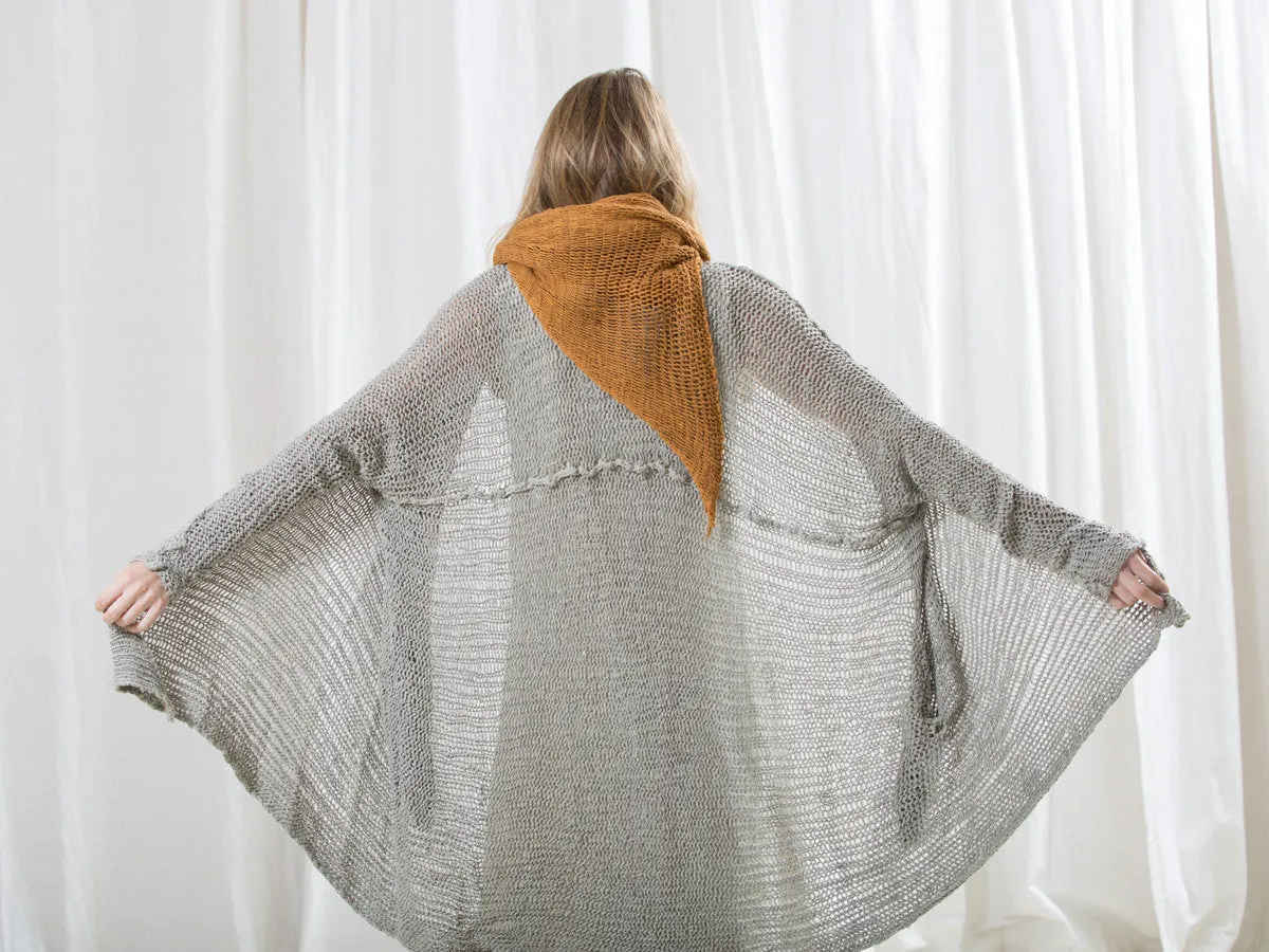 Oversized Chunky Cotton Grey Sweater