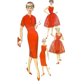 PDF - Vintage 1950s Pattern – 'Audrey' Dress, Jacket & Over skirt -  Bust 36” (91.4cm) - Instantly  Print at home