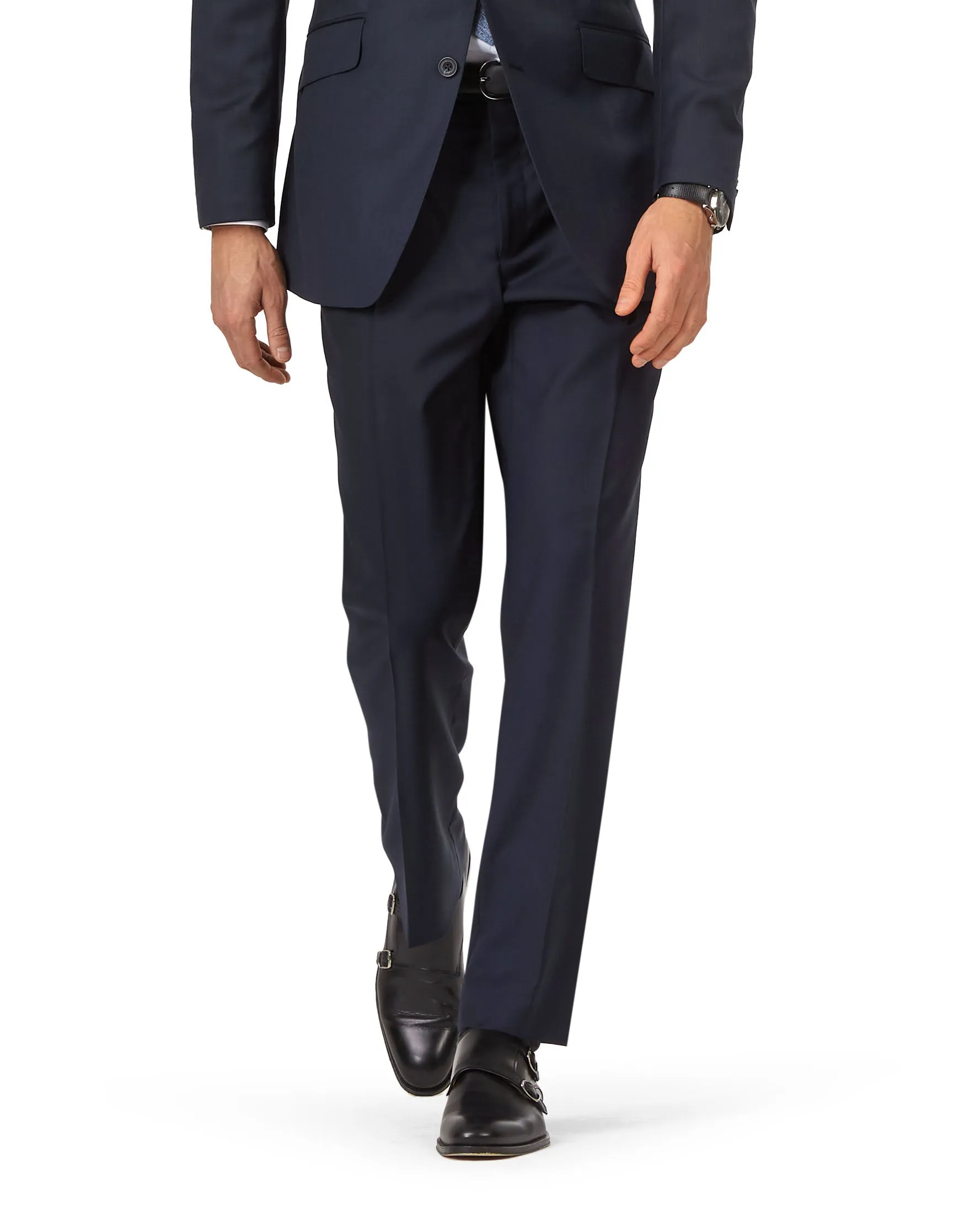 Penhurst Trousers Navy Sharkskin