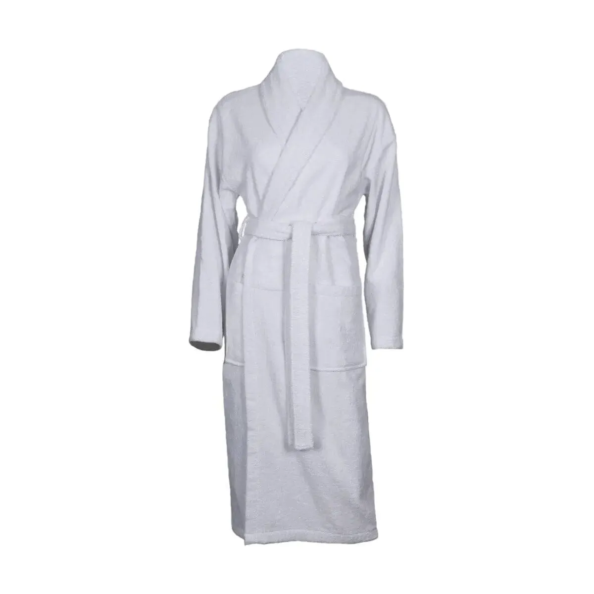 Personalised Cotton Shawl Collar Bathrobe 400gsm - Front and Back Embroidery