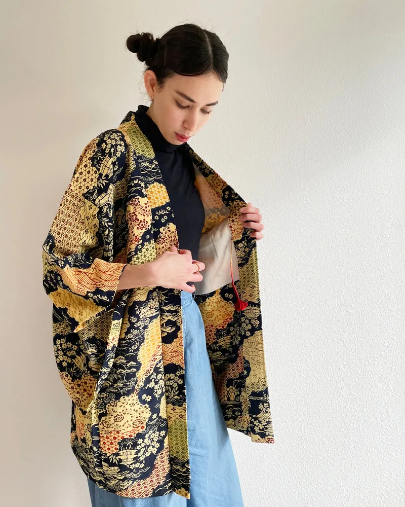 Pine, Bamboo, and Plum Haori Kimono Jacket