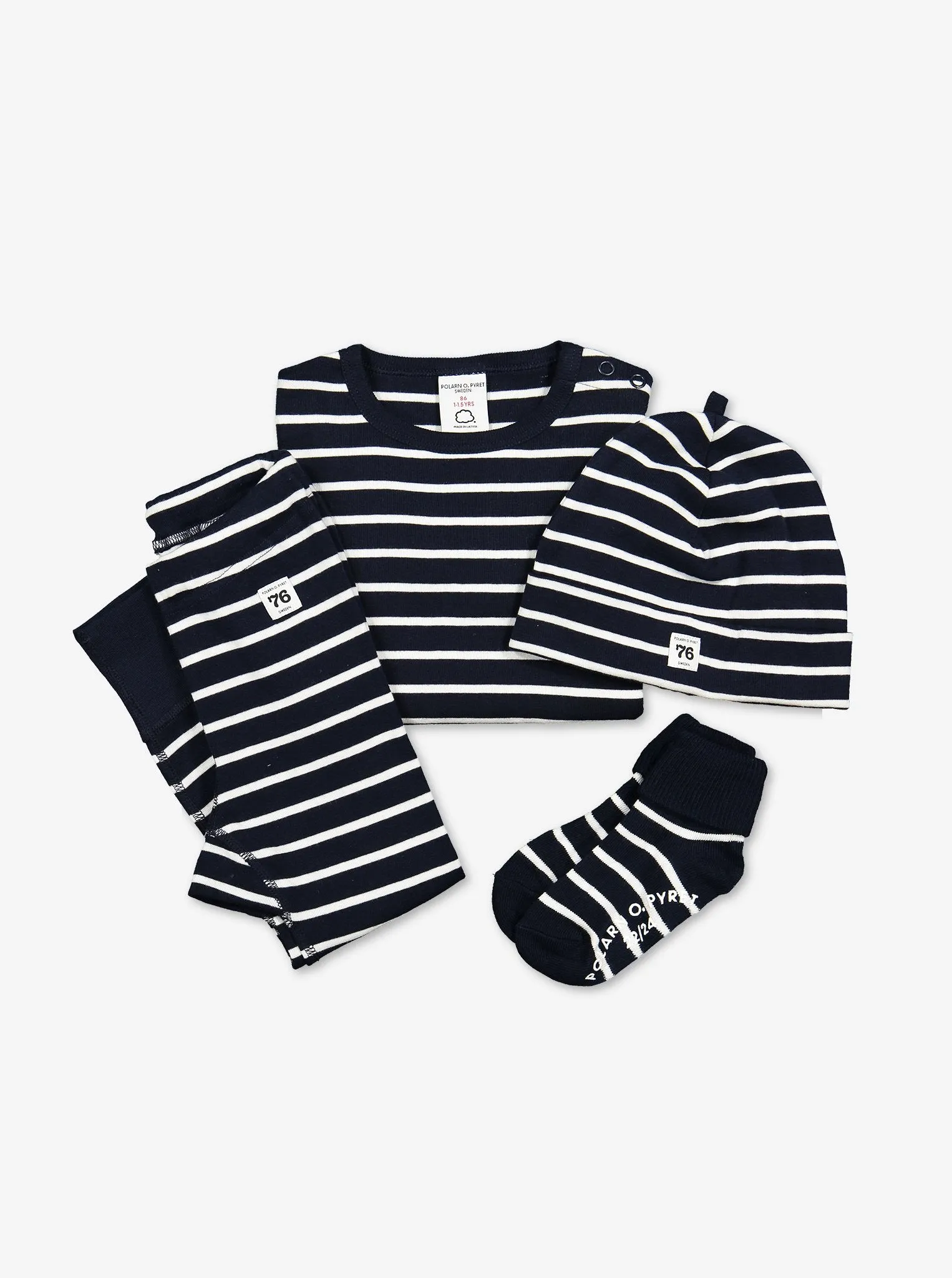 PO.P Stripe Babygrow