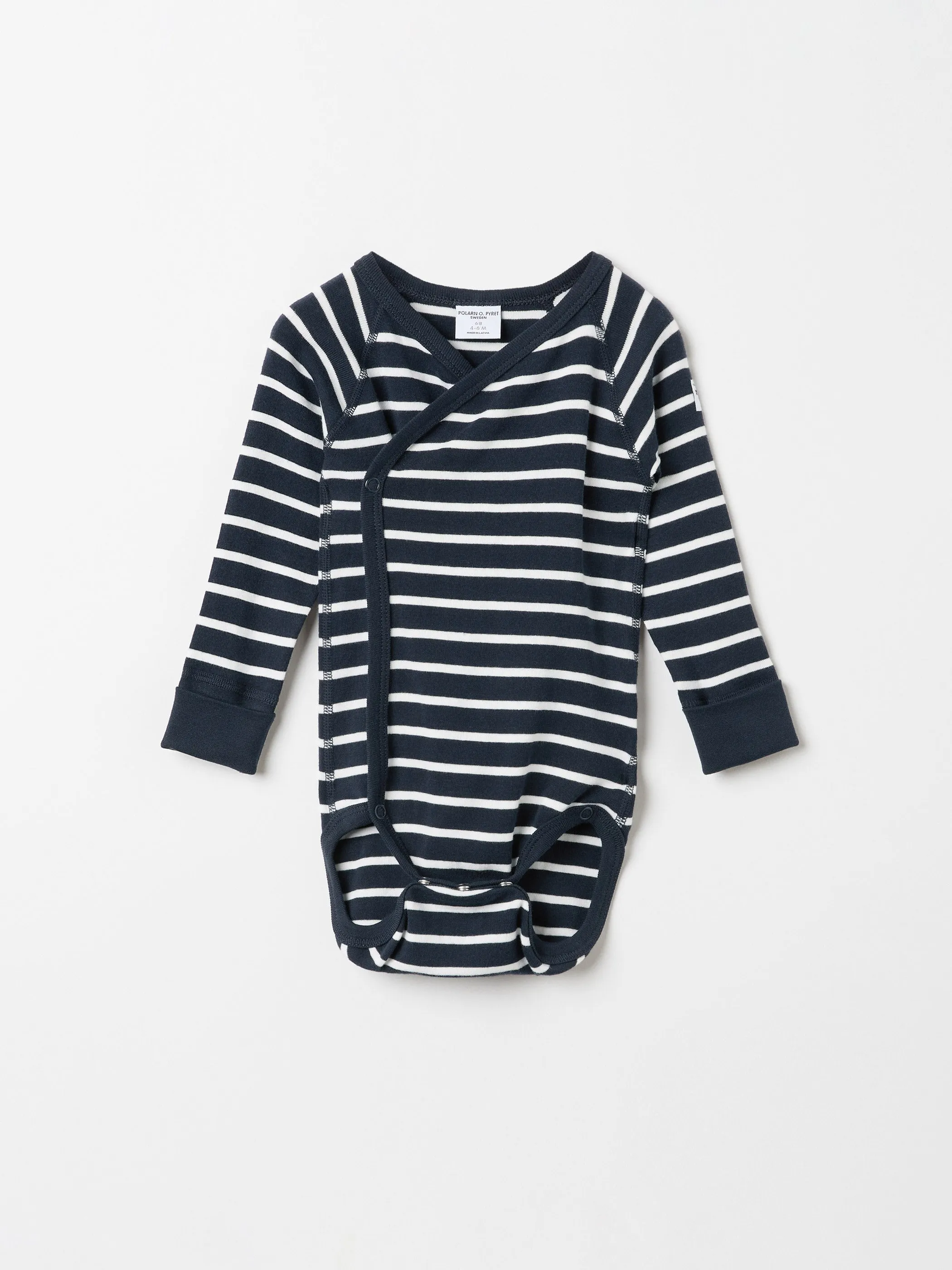 PO.P Stripe Wraparound Babygrow