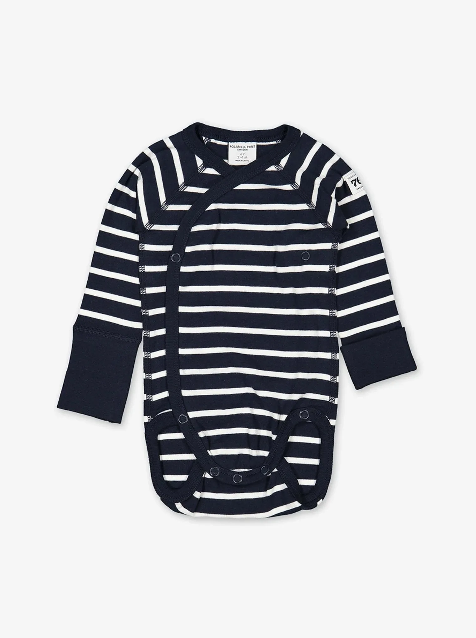 PO.P Stripe Wraparound Babygrow