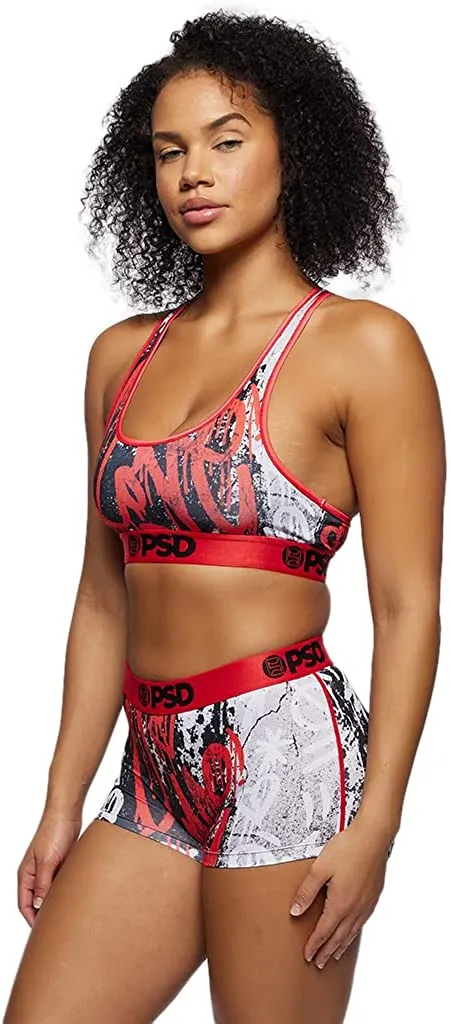 PSD Women's Sports Bra Red/Love Drip