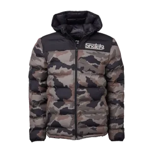 Puffer Jacket Wide Camo Army