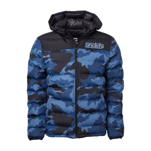 Puffer Jacket Wide Camo Petrol