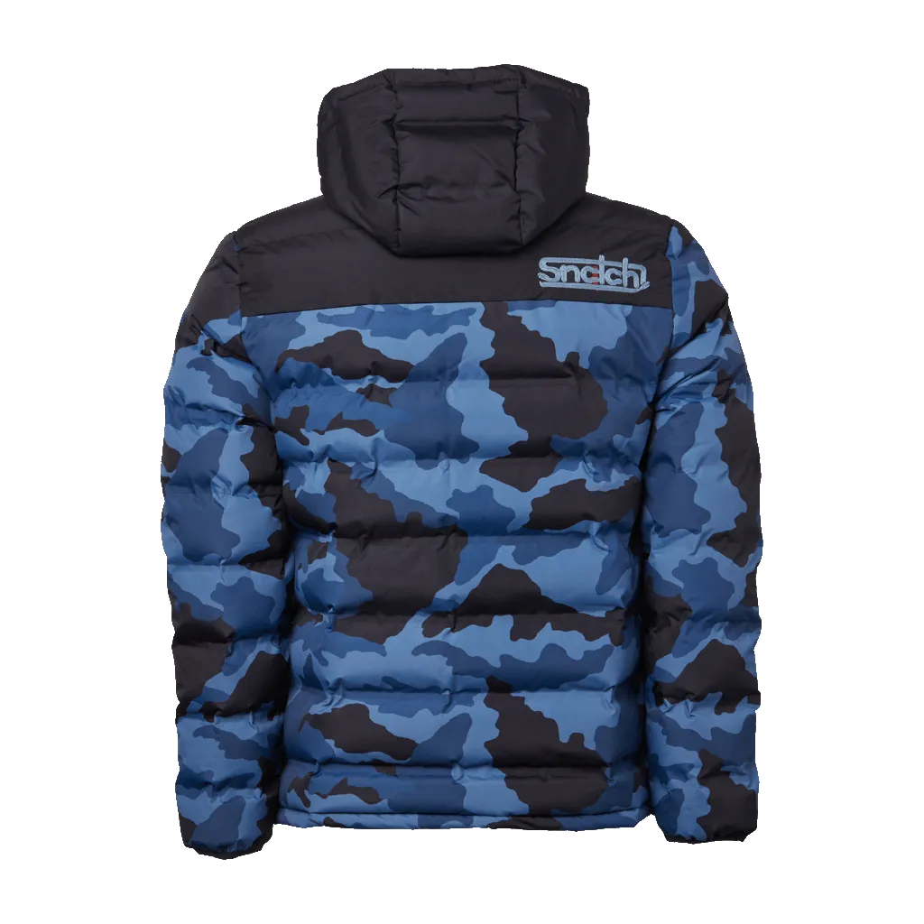 Puffer Jacket Wide Camo Petrol