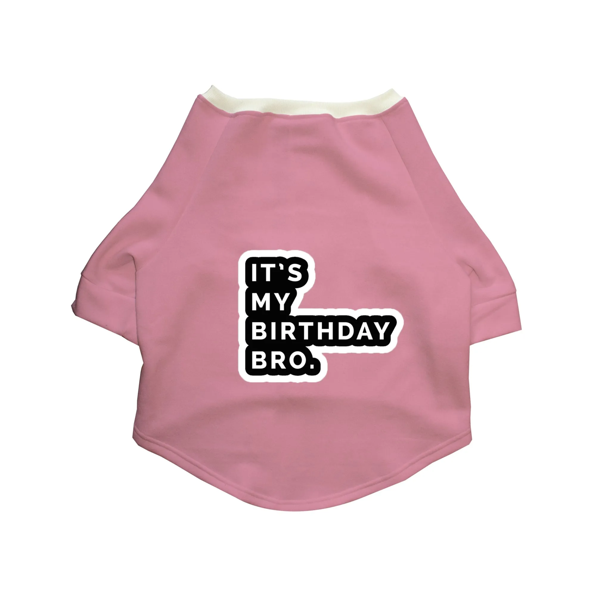 "It's My Birthday Bro" Printed Cat Technical Jacket