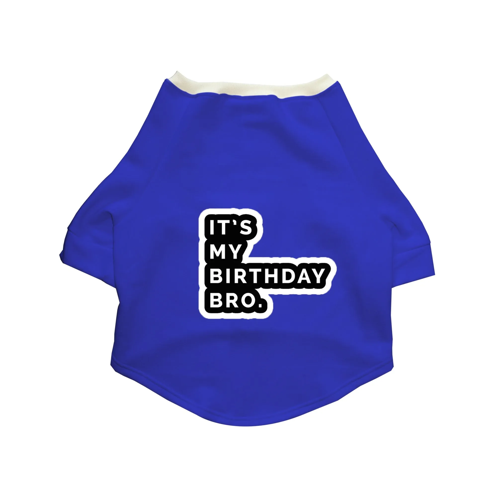 "It's My Birthday Bro" Printed Cat Technical Jacket