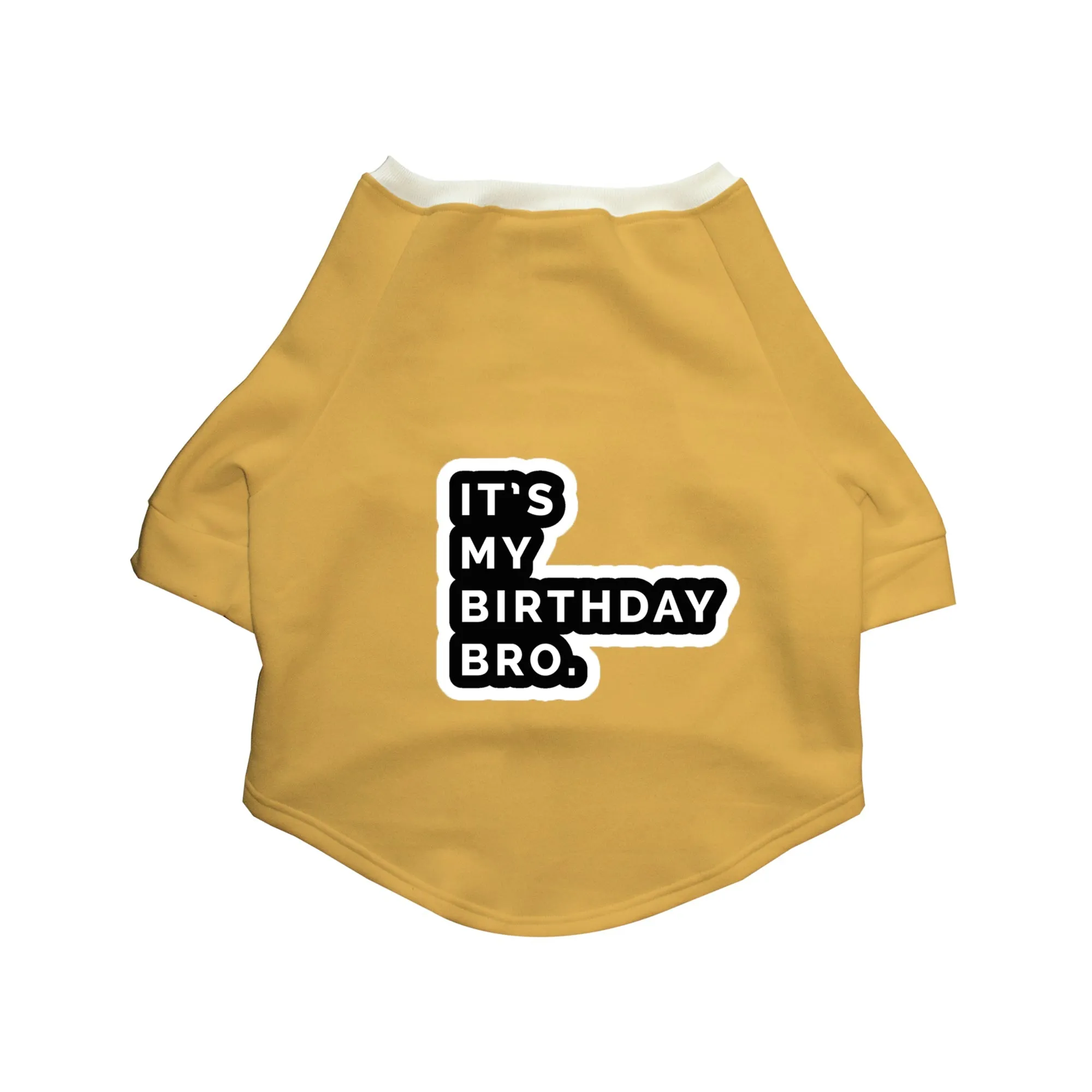 "It's My Birthday Bro" Printed Cat Technical Jacket