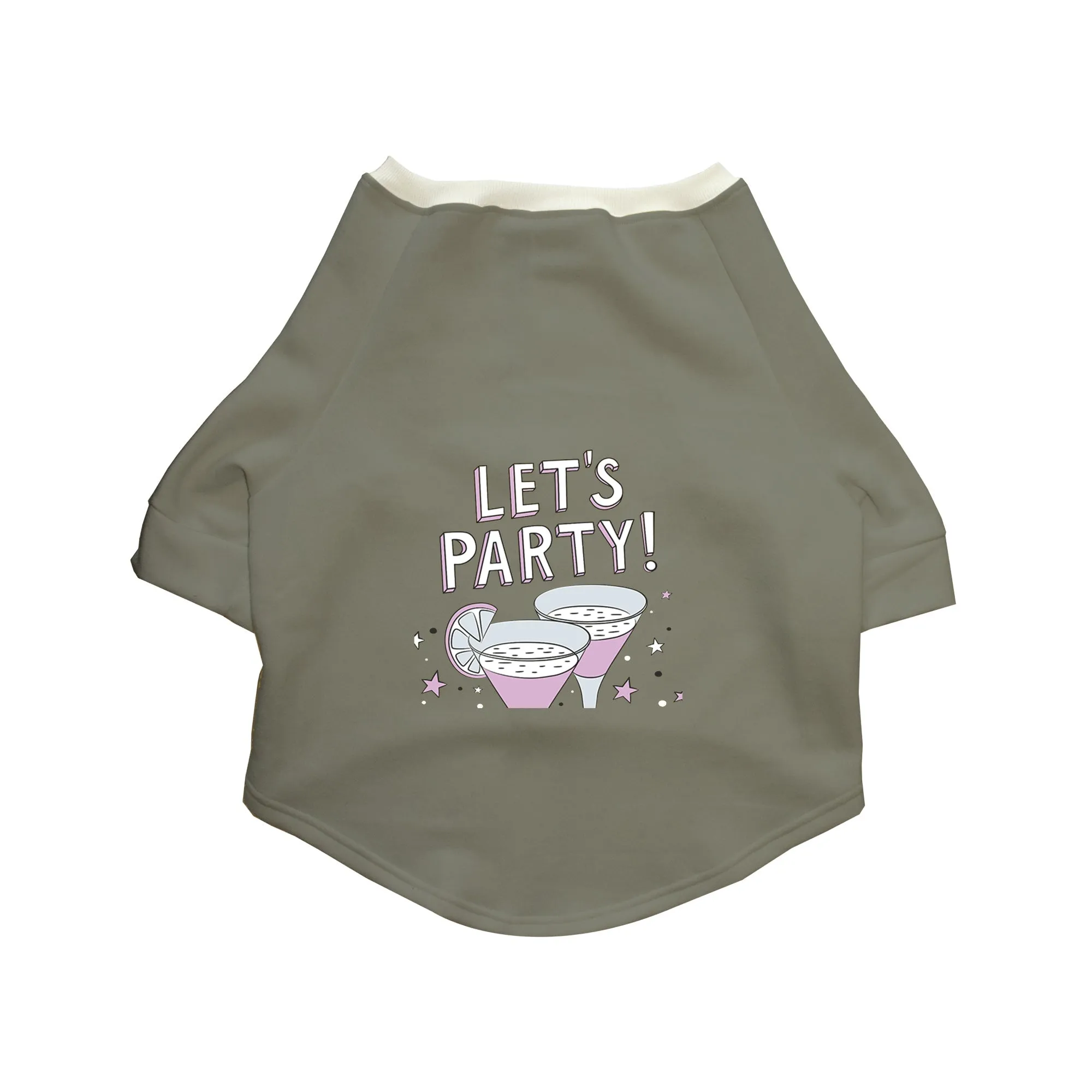 "Let's Party" Printed Cat Technical Jacket