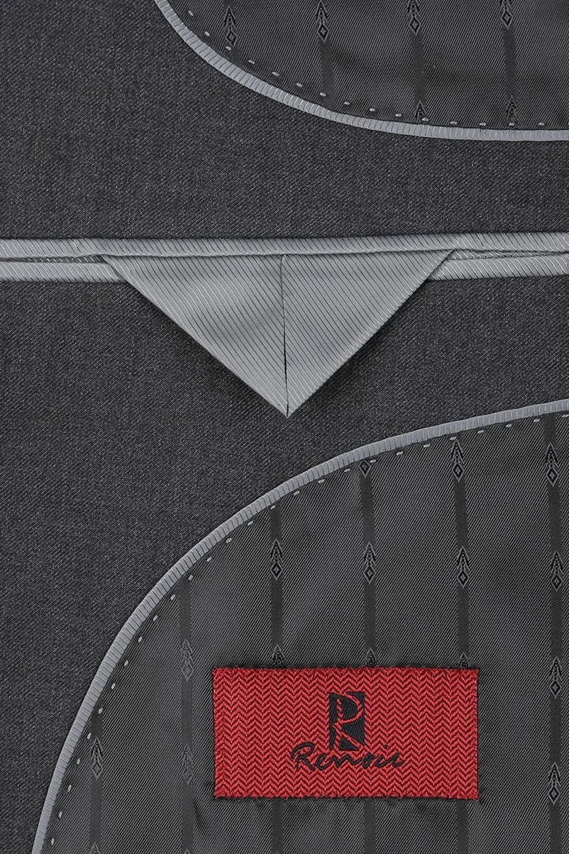 "Rafael" Dark Grey 2-Button Notch Suit (2-Piece Set)