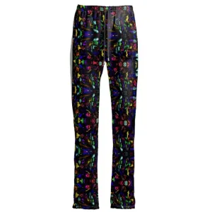 "Virgin Rainbow Opal" Women's Satin Trousers