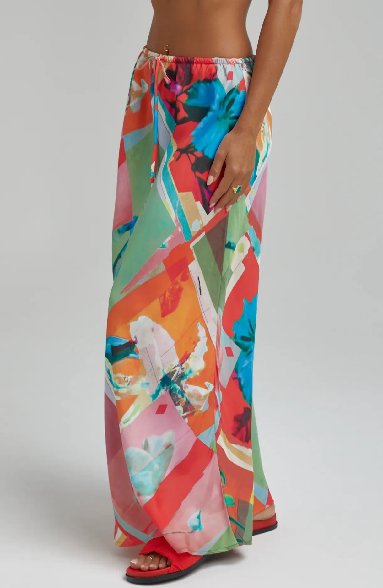 RELAXED MAXI SKIRT- ROYAL MONTAGE