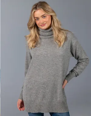 Relaxed Turtleneck Sweater in Festival