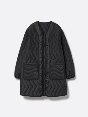 REVERSIBLE THUNDER QUILTING COAT .12【BLACK NAVY】