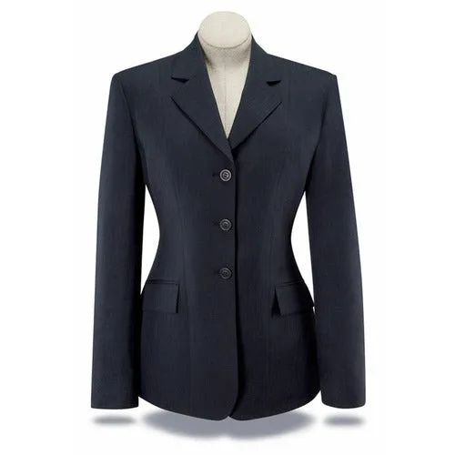 RJ Classics Girls Hampton Show Coat - Navy Herringbone