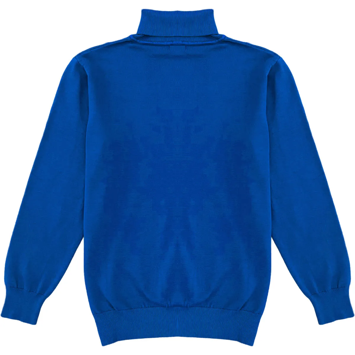 Royal Blue Mens Long Sleeve Knit Turtleneck Sweater