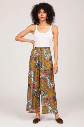 Rust Paisley Linda Trousers