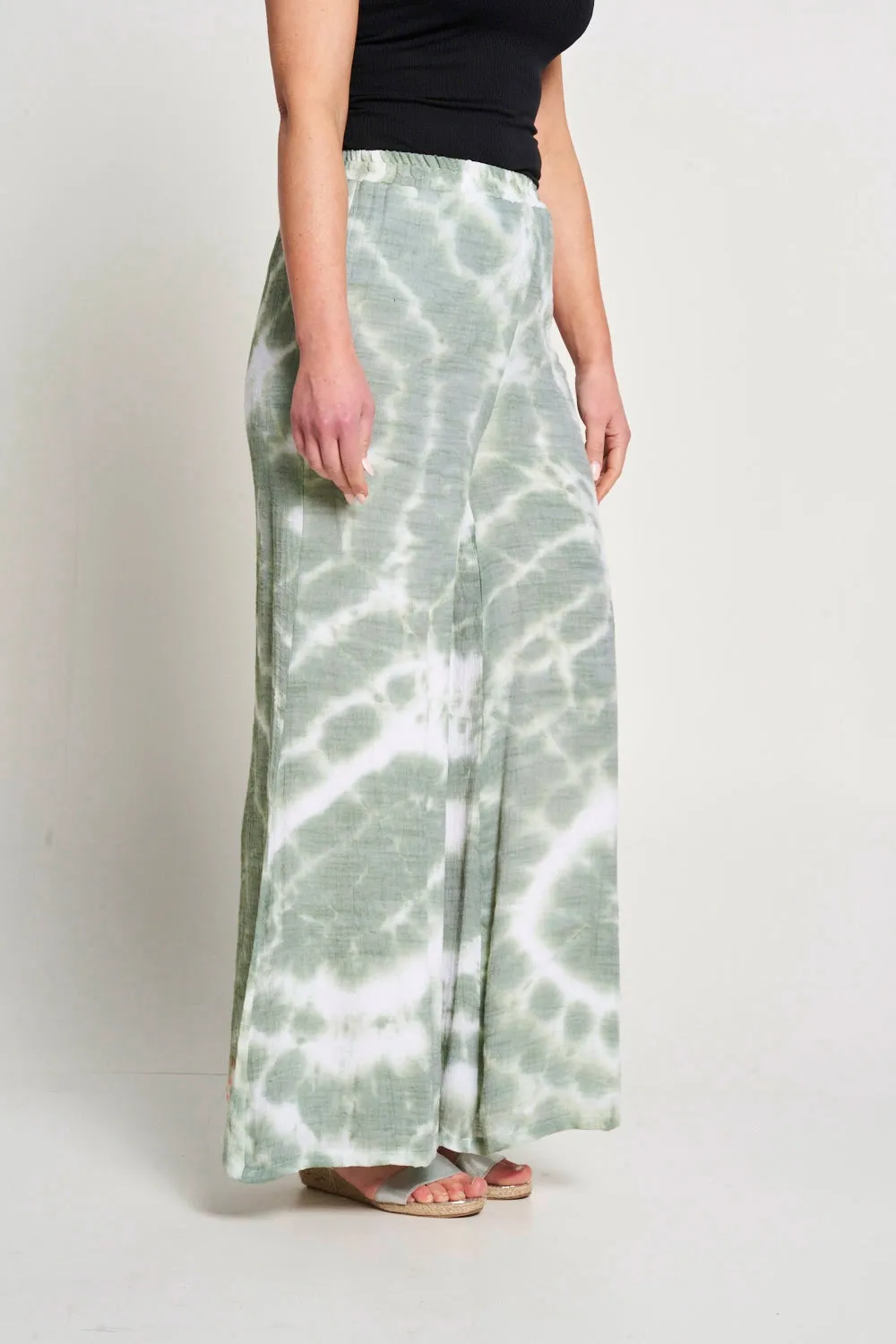 Saloos Double Layer Tie & Dye Trousers