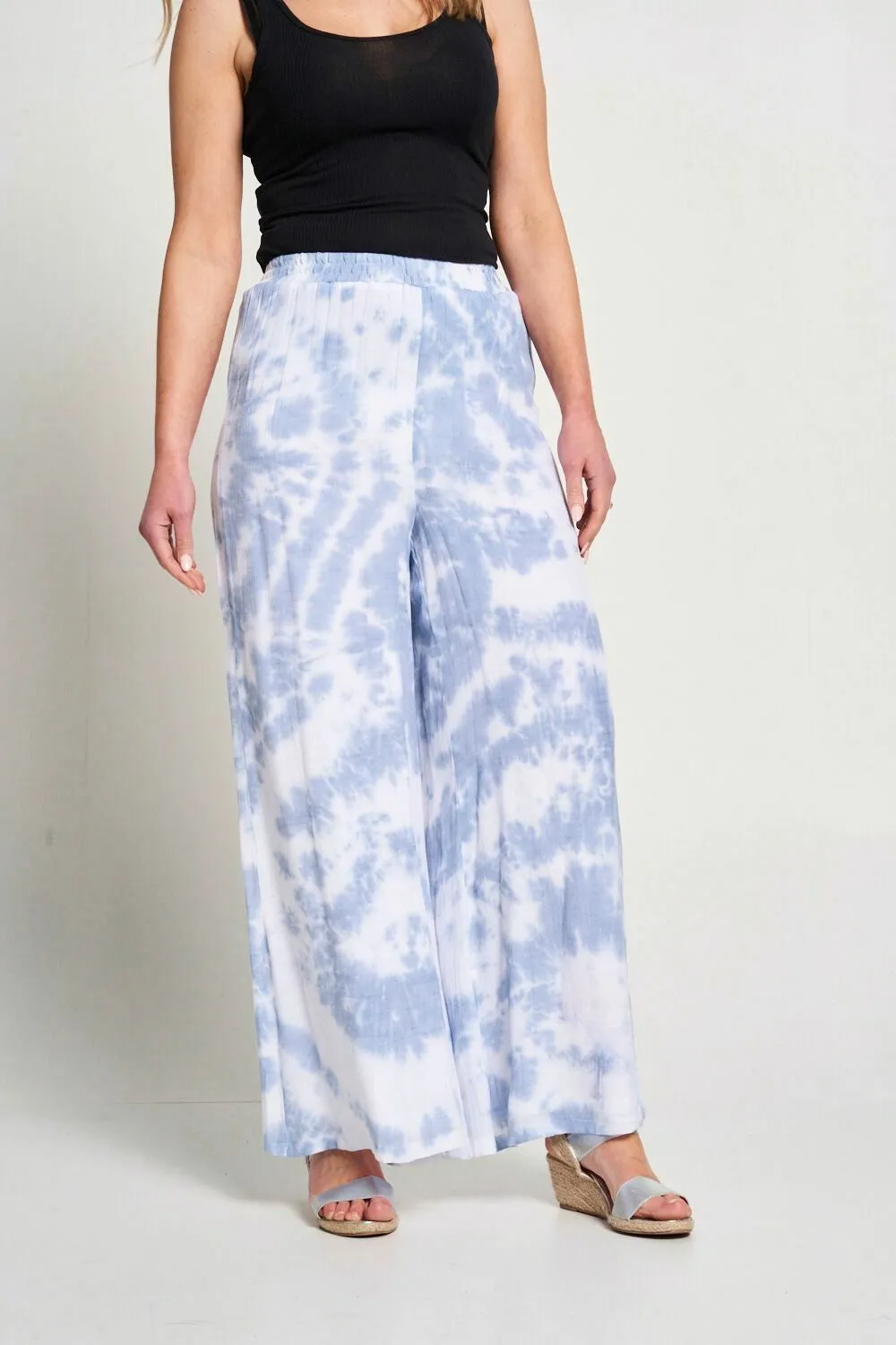 Saloos Double Layer Tie & Dye Trousers