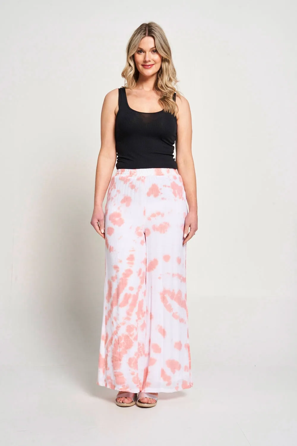 Saloos Double Layer Tie & Dye Trousers