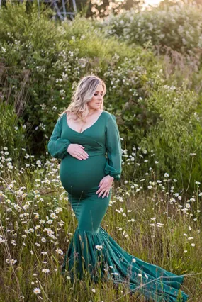 Samantha Mermaid Sexy Maternity Gown