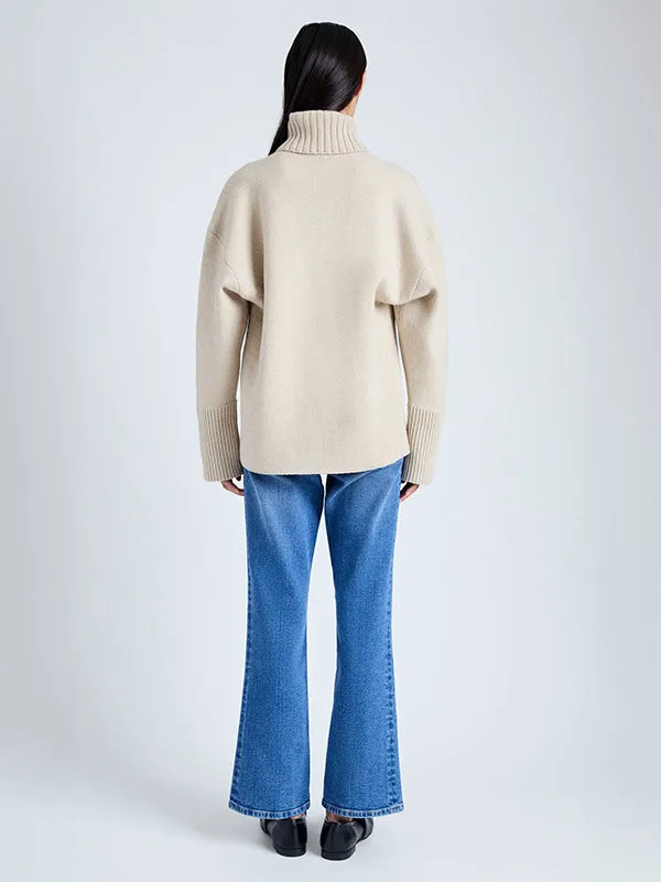 Sandra Turtleneck Sweater in Oatmeal