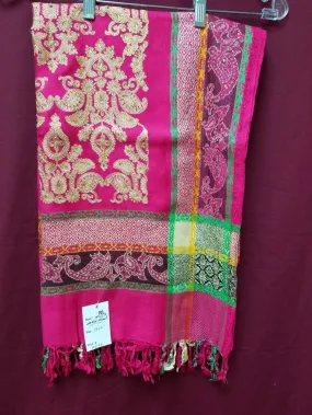 Shawl 6123 Fuchsia Pashmina Angora Winter Wear Wrap Shawl Shieno Sarees