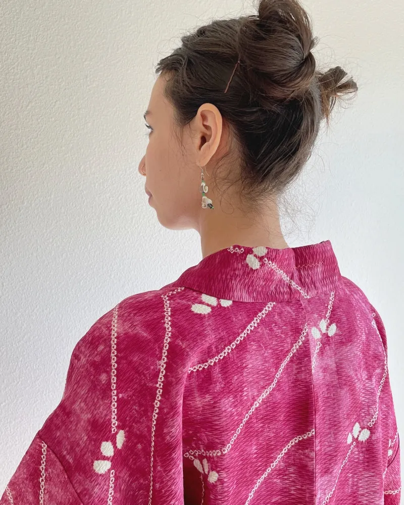 Shibori Lines Haori Kimono Jacket