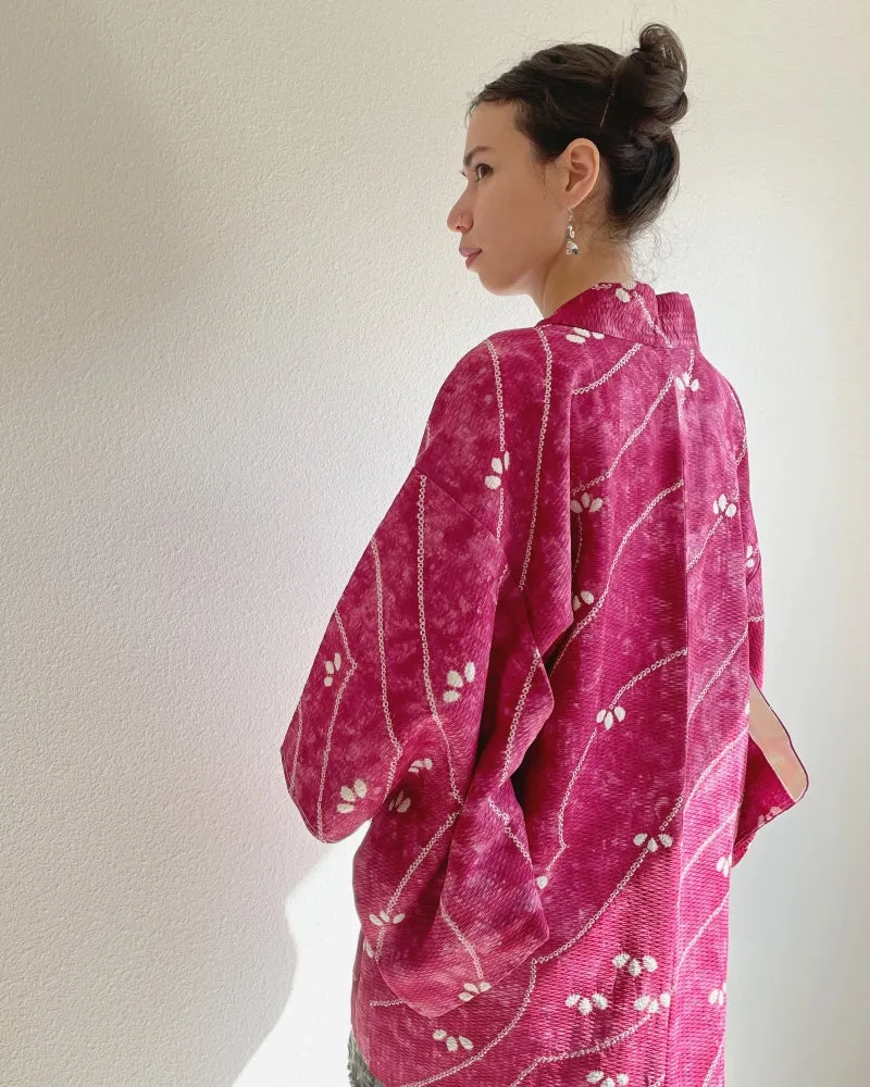 Shibori Lines Haori Kimono Jacket