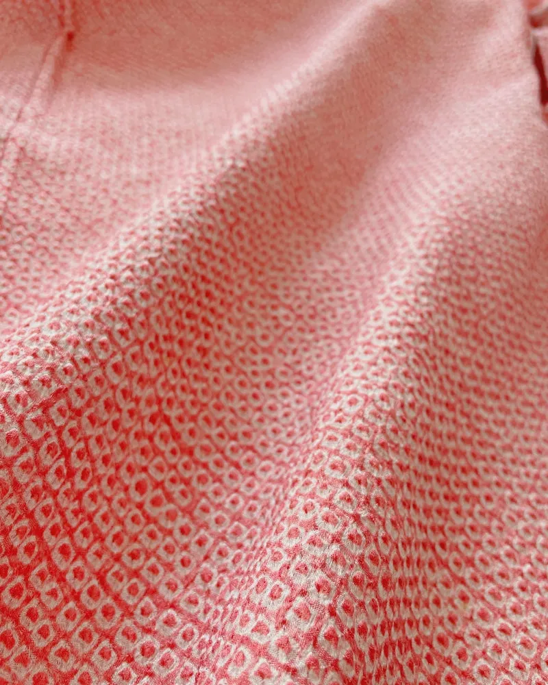 Simple pink Haori Kimono Jacket