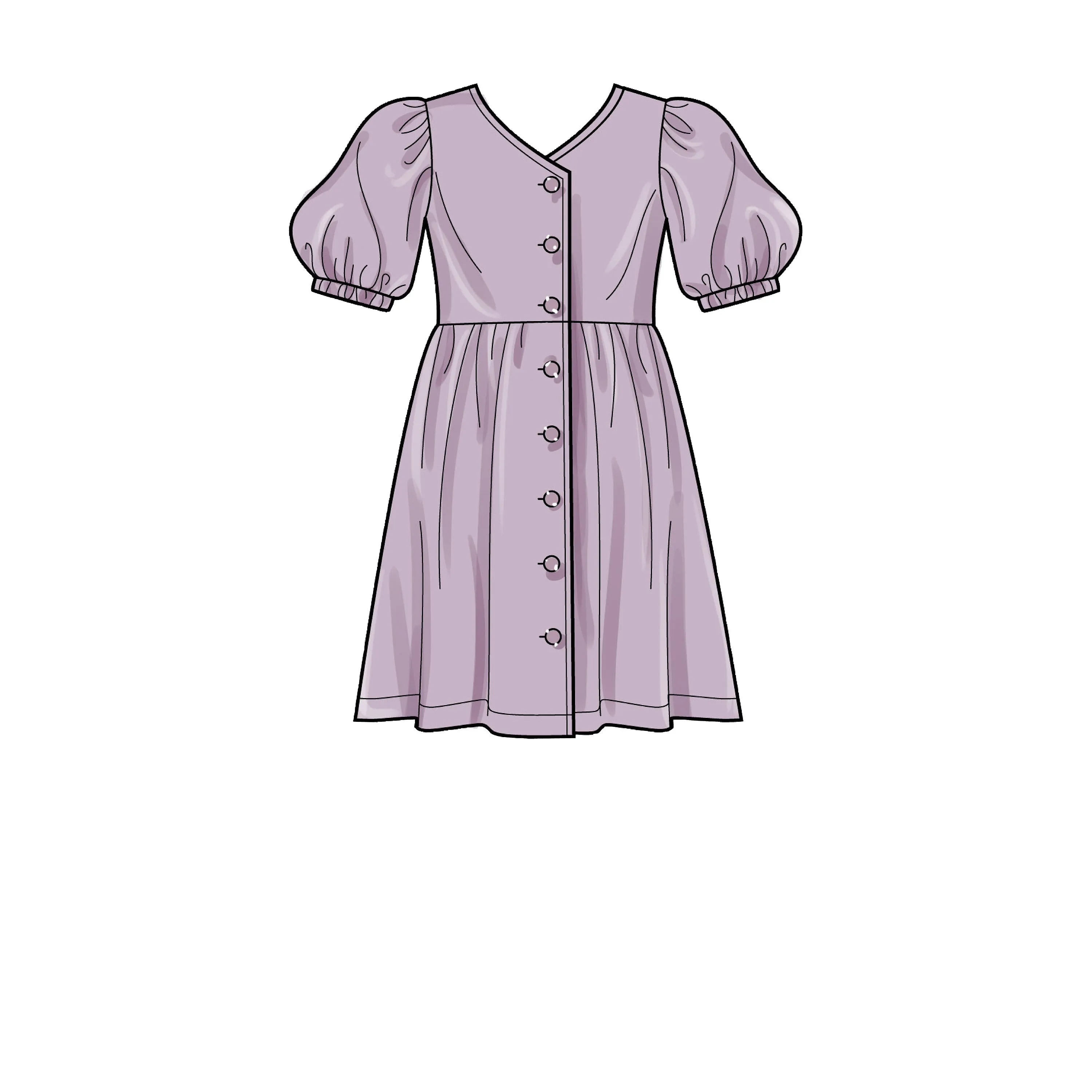 Simplicity Pattern 9281 Girls' Dresses, Top & Pants