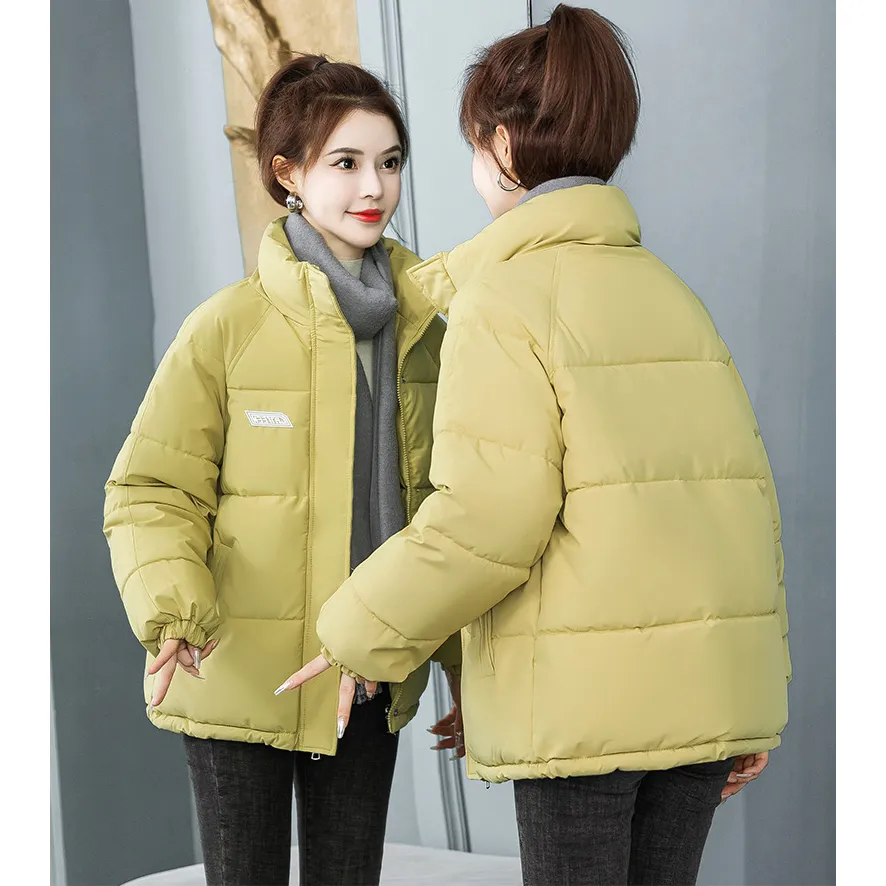 Solid Hooded Cropped Puffer Jacket