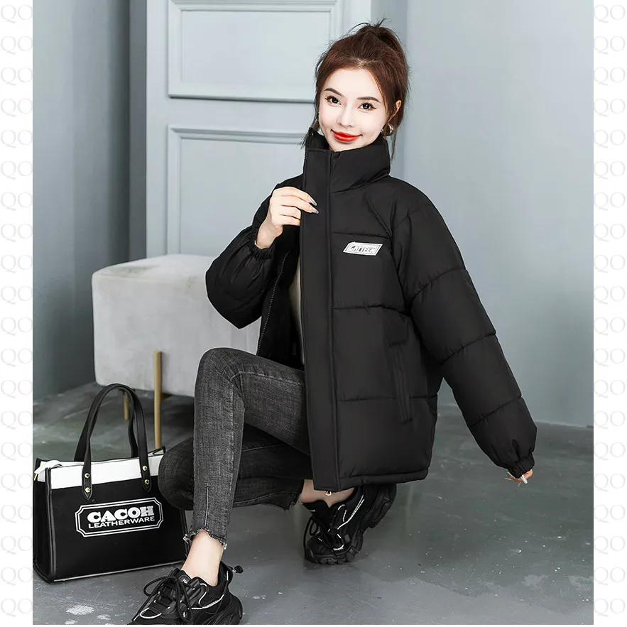 Solid Hooded Cropped Puffer Jacket