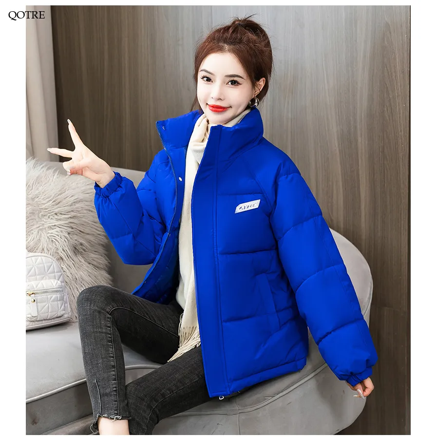 Solid Hooded Cropped Puffer Jacket