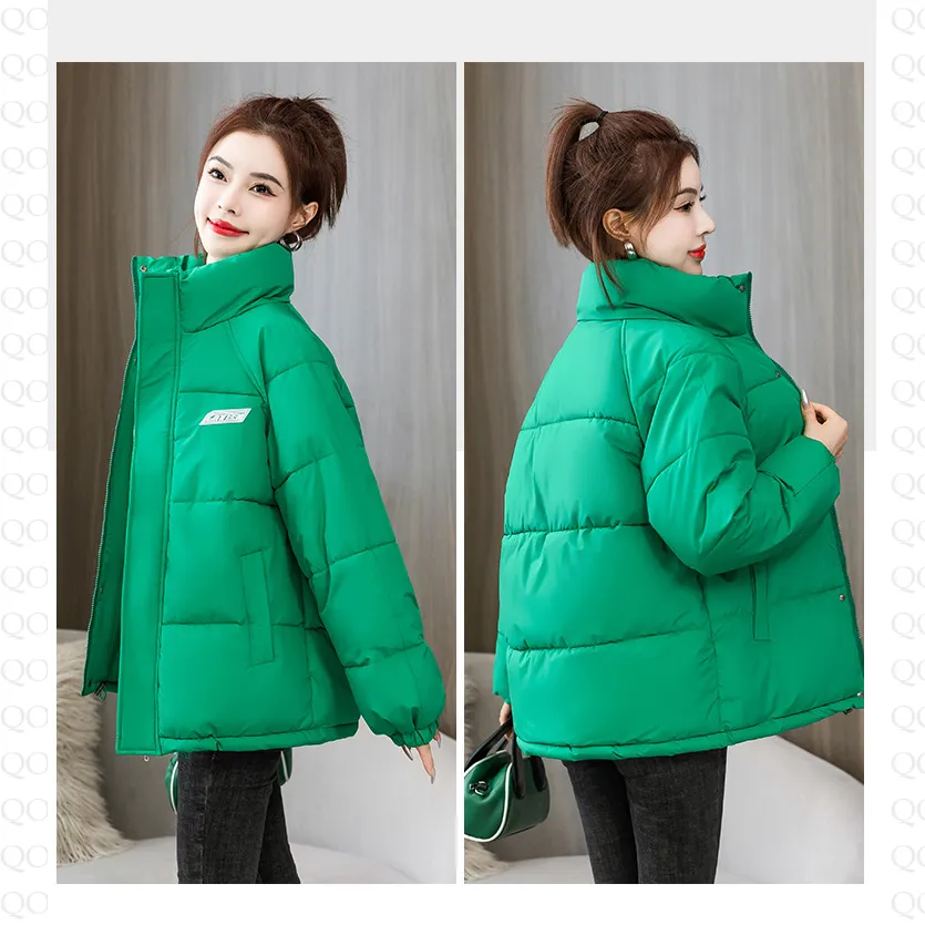 Solid Hooded Cropped Puffer Jacket