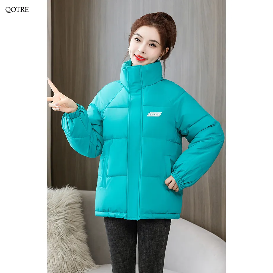 Solid Hooded Cropped Puffer Jacket