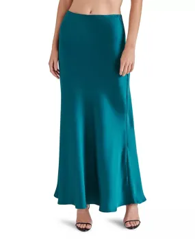 STE Deep Teal Jeannie Satin Maxi Skirt