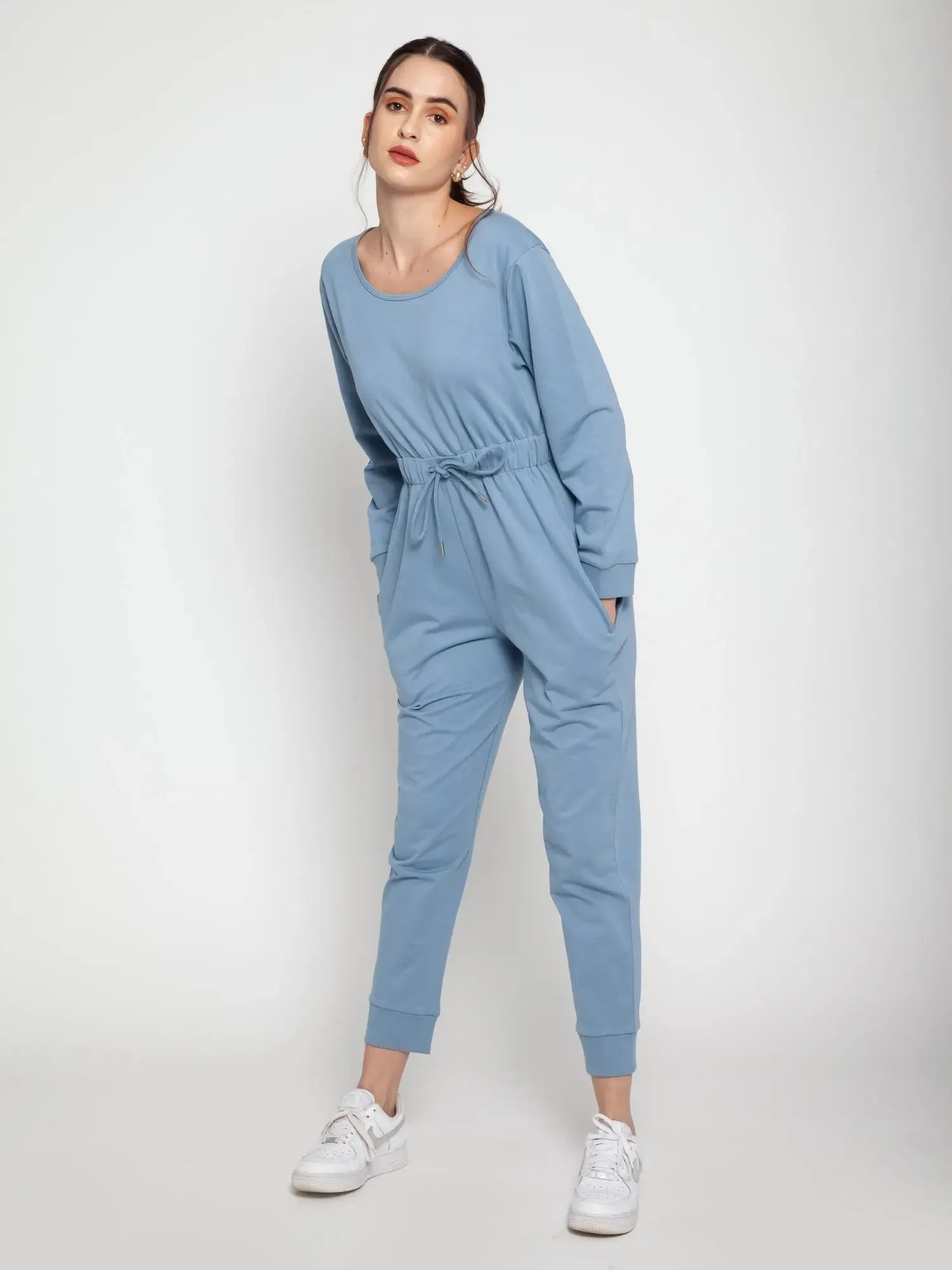 Steel Blue Lounge Jumpsuit