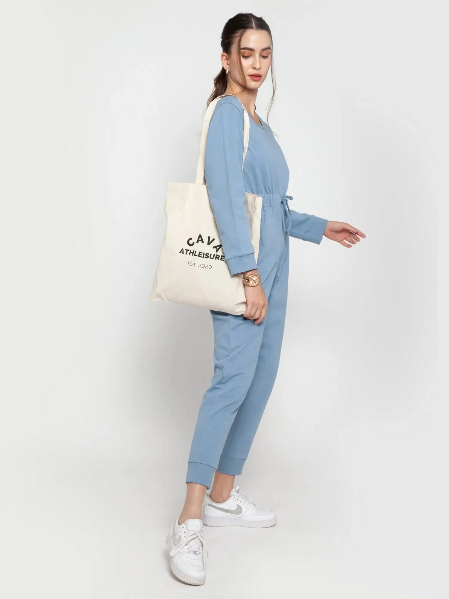 Steel Blue Lounge Jumpsuit