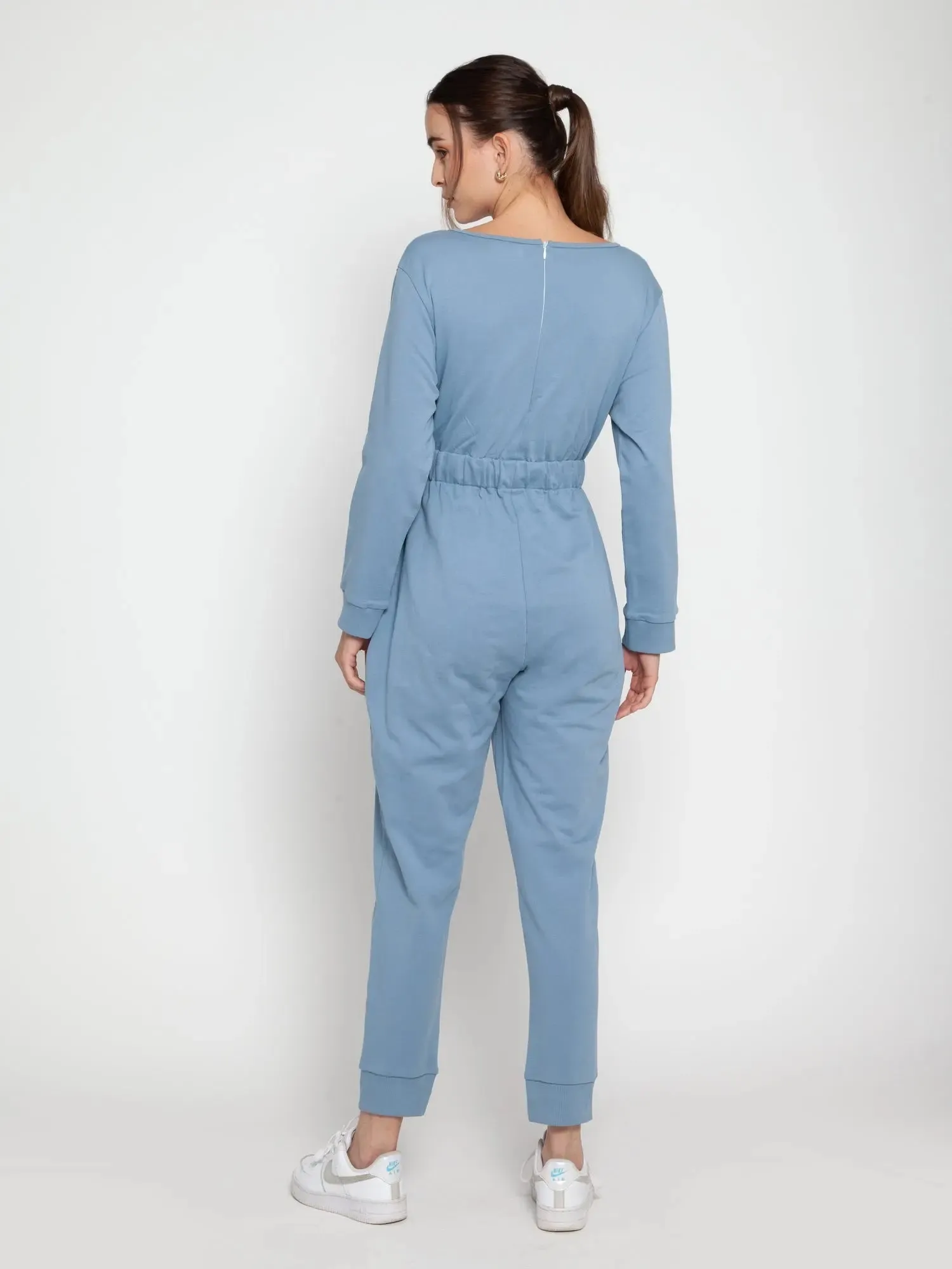 Steel Blue Lounge Jumpsuit