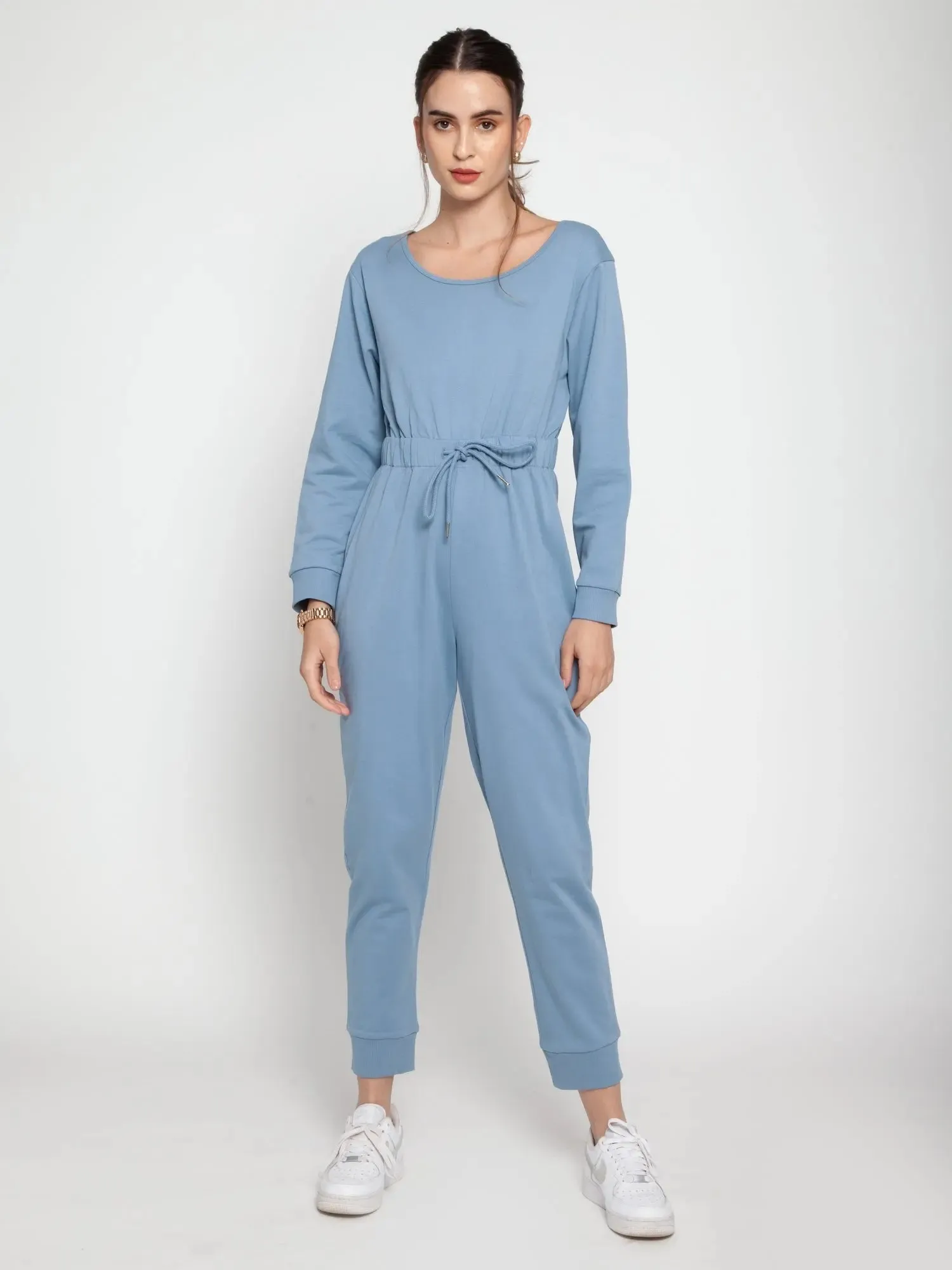 Steel Blue Lounge Jumpsuit