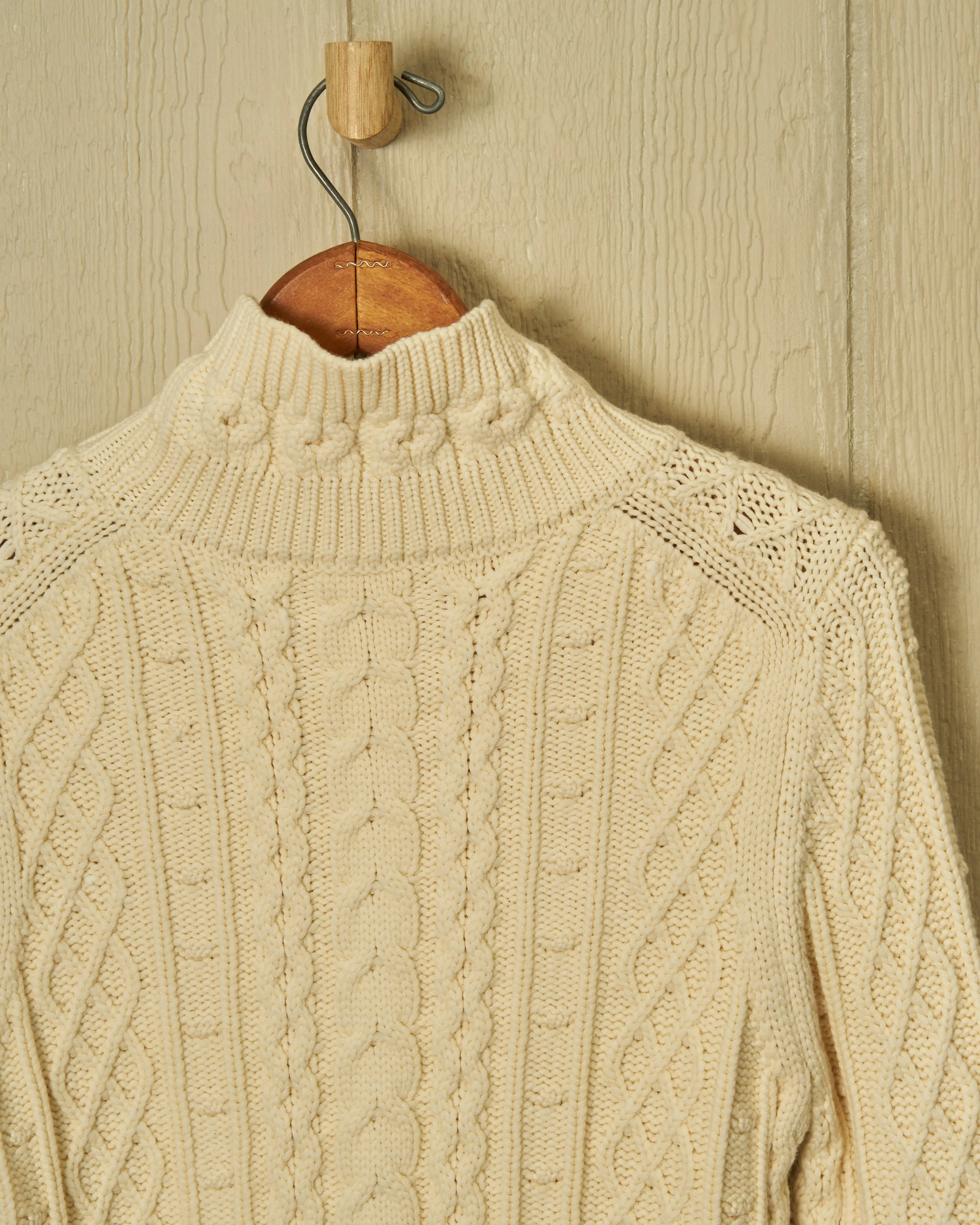 Stowe Turtleneck Sweater in Egret