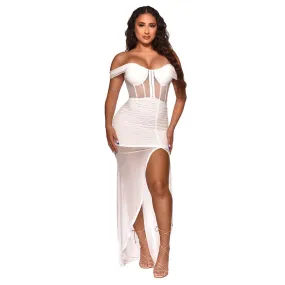 Strapless Slim Dress Nightclub Clothes Sizes: S, M, L, XL, XXL